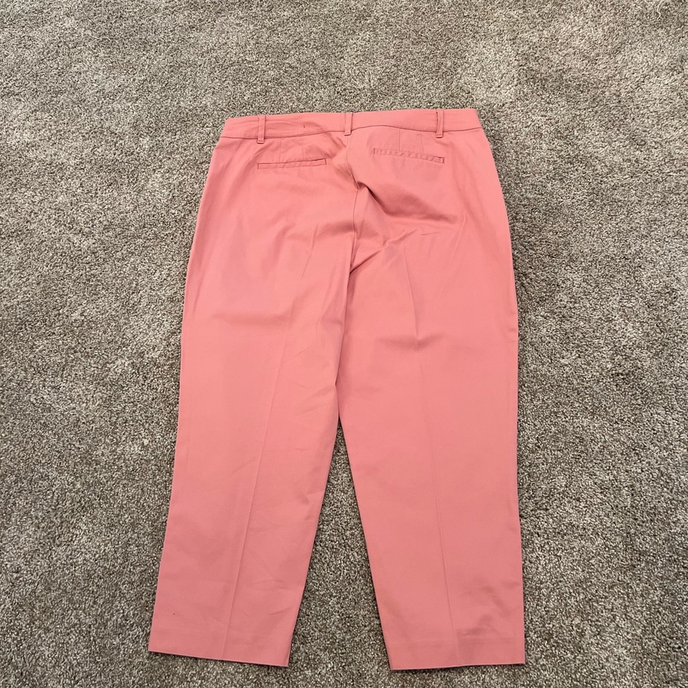 Talbots PERFECT CROP in coral, 14P - Picture 2 of 4